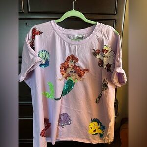 Mermaid Sequin Blouse - Light Purple